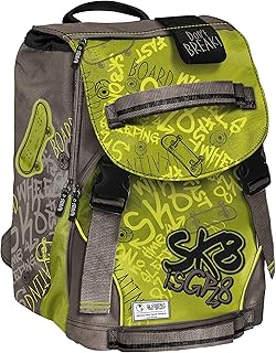 482722, Zaino bambino ragazzo Scuola Elementare e Scuola Media, Verde, 46 cm