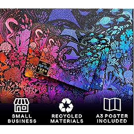 Elena Essex Puzzles for Adults 1000 Pieces - Night Reef | 1000 Piece Puzzle for Adults | Jigsaw Puzzles 1000 Pieces | Coral Reef Ocean Shark | Size 28x20 inches