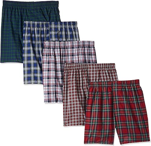 Hanes Men's Big Tartan Boxers-Multiple Packs and Colors