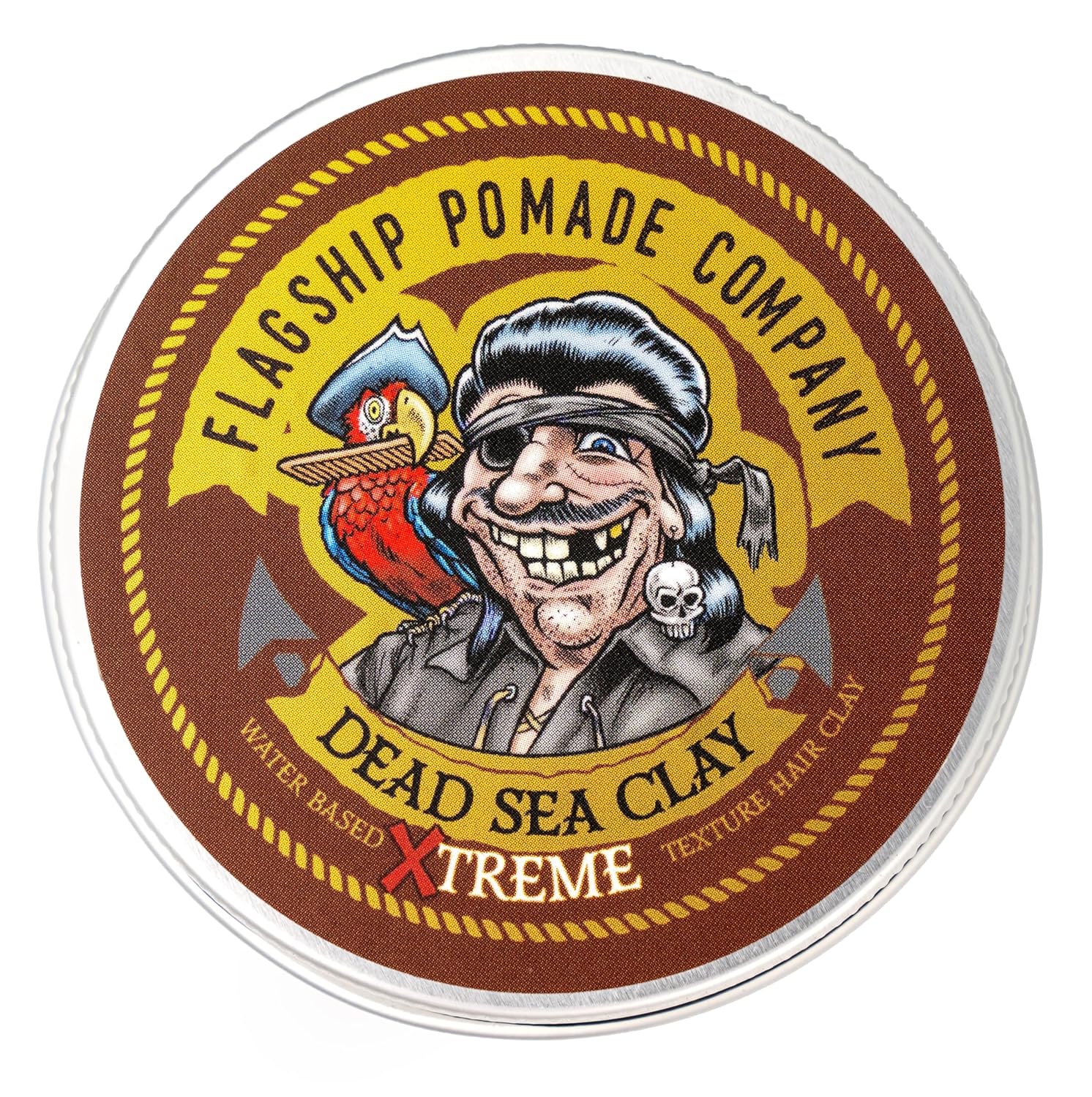 Flagship Handmade Dead Sea Clay Xtreme Hair Pomade Medium/Strong Hold Medium Shine Barbary Incense Xteme Scent 3.4 oz