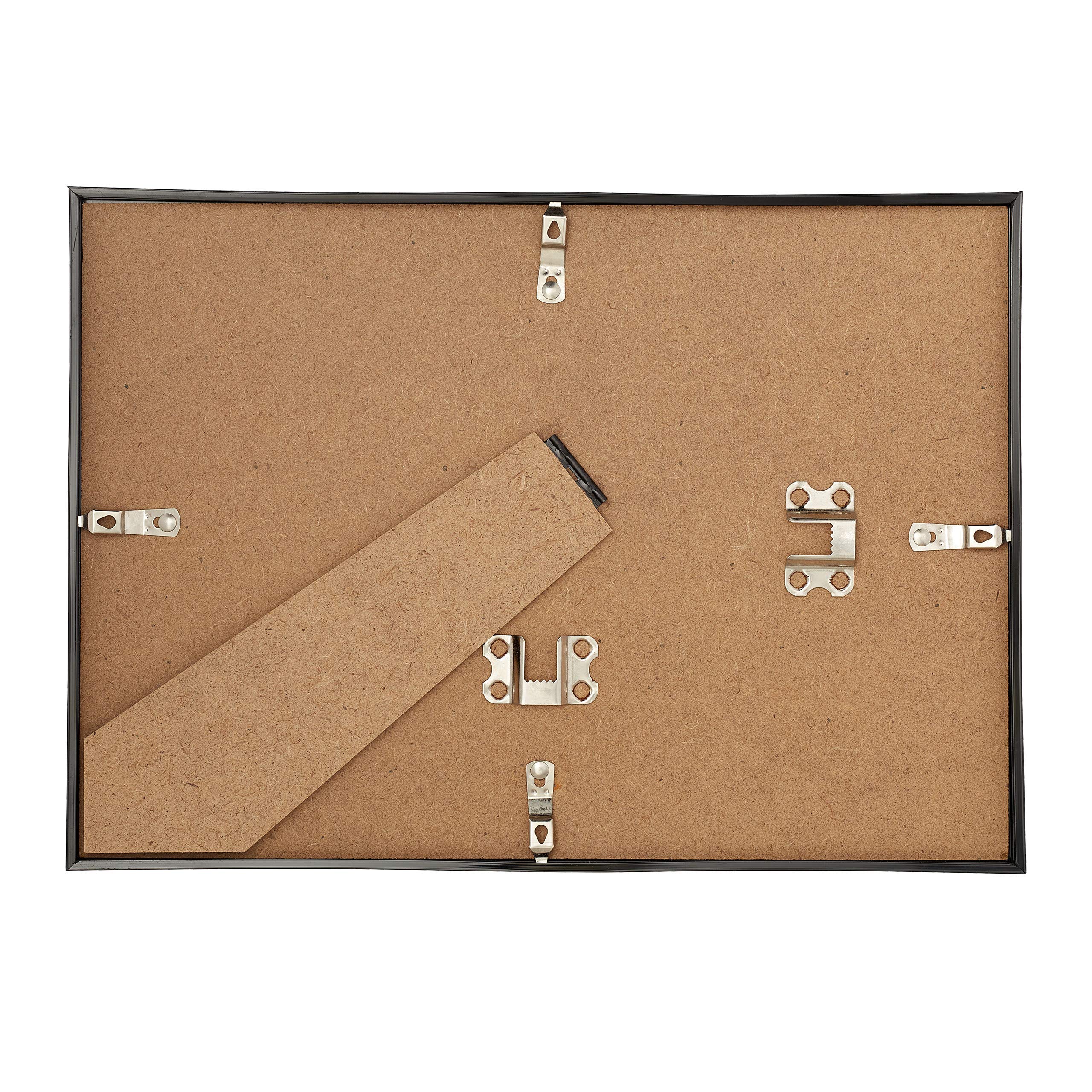 Relaxdays Bilderrahmen 2er Set, 20x30 cm, Passepartout 15x20 cm, Fotorahmen zum Stellen oder Hinhängen, versch. Farben