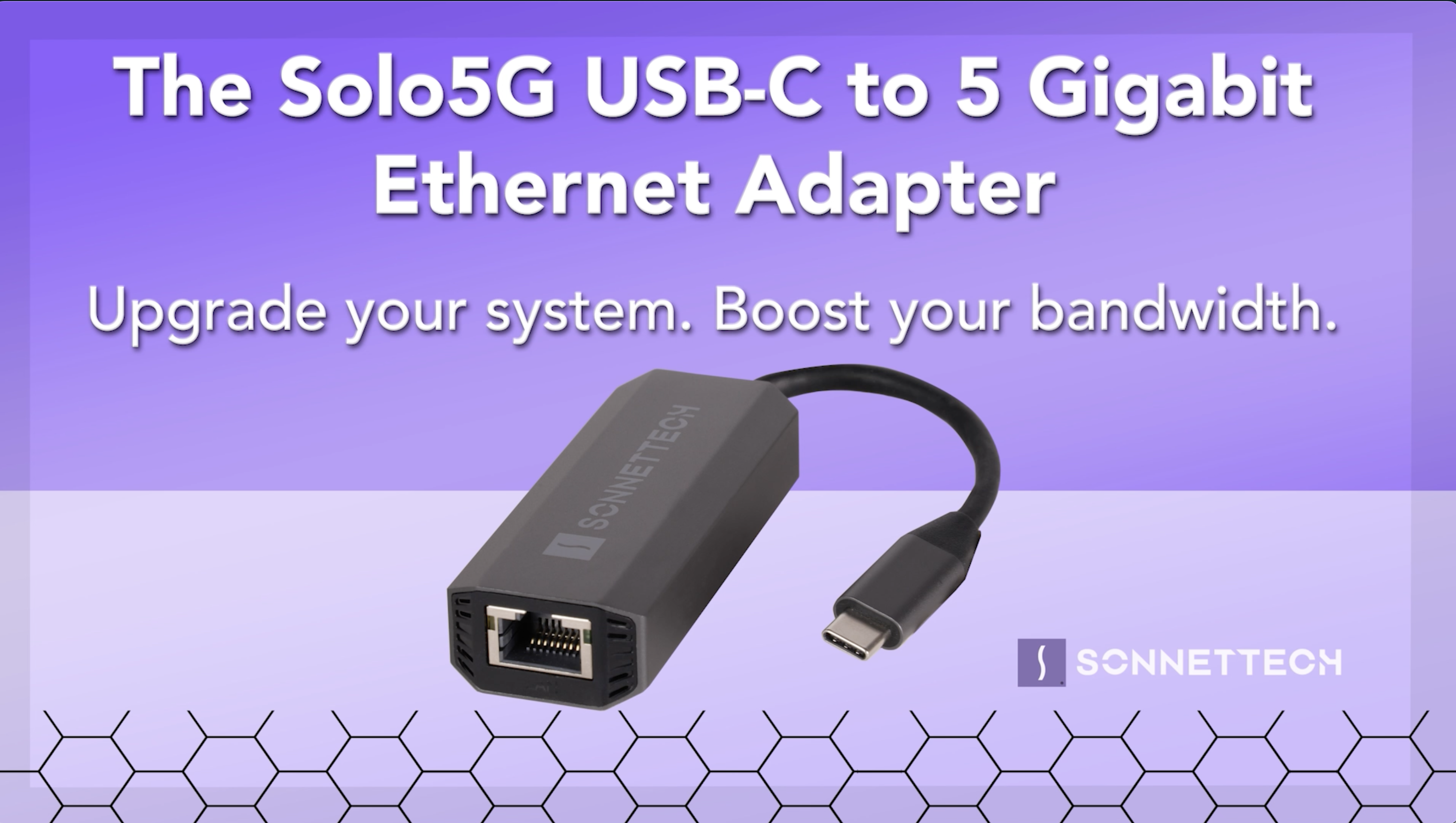 USB-C zu 2.5 Gigabit Ethernet Adapter von Sonnet - Ethernet für Mac/PC, iPad und iPhone