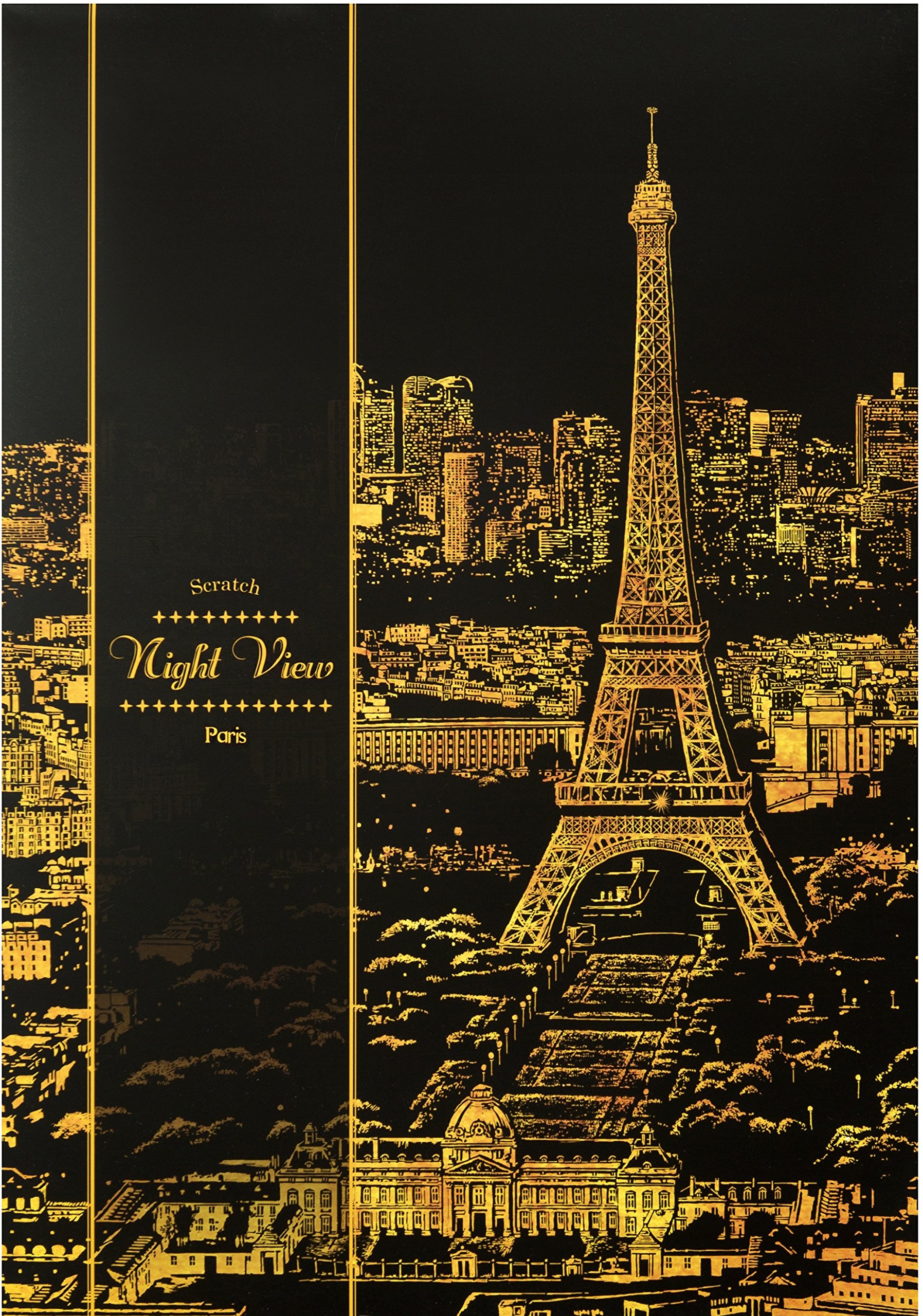Amazon | ラゴデザイン スクラッチナイトビュー パリ NV-PAR デザイン