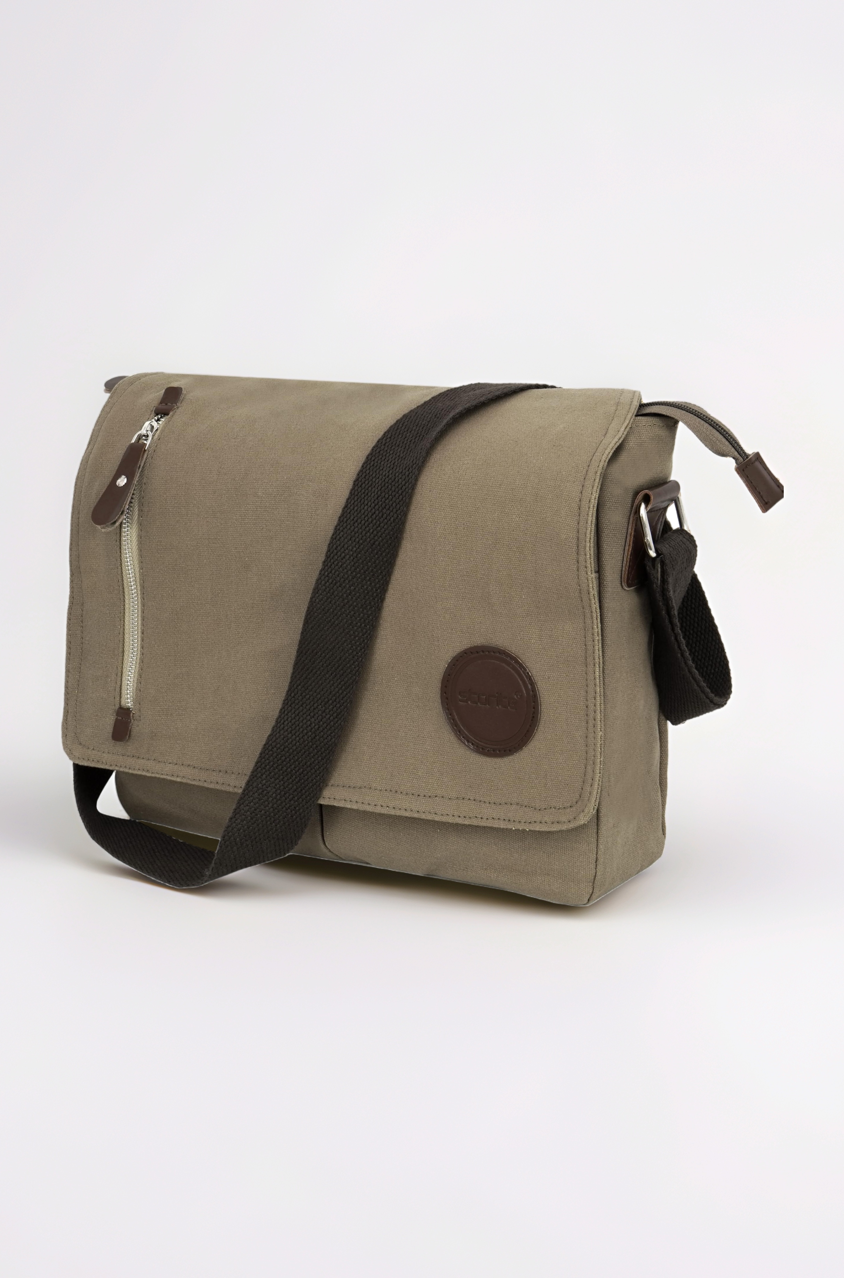 Canvas Sling Cross Body Travel Office Business Satchel Messenger One Side Shoulder Bag for Men & Women