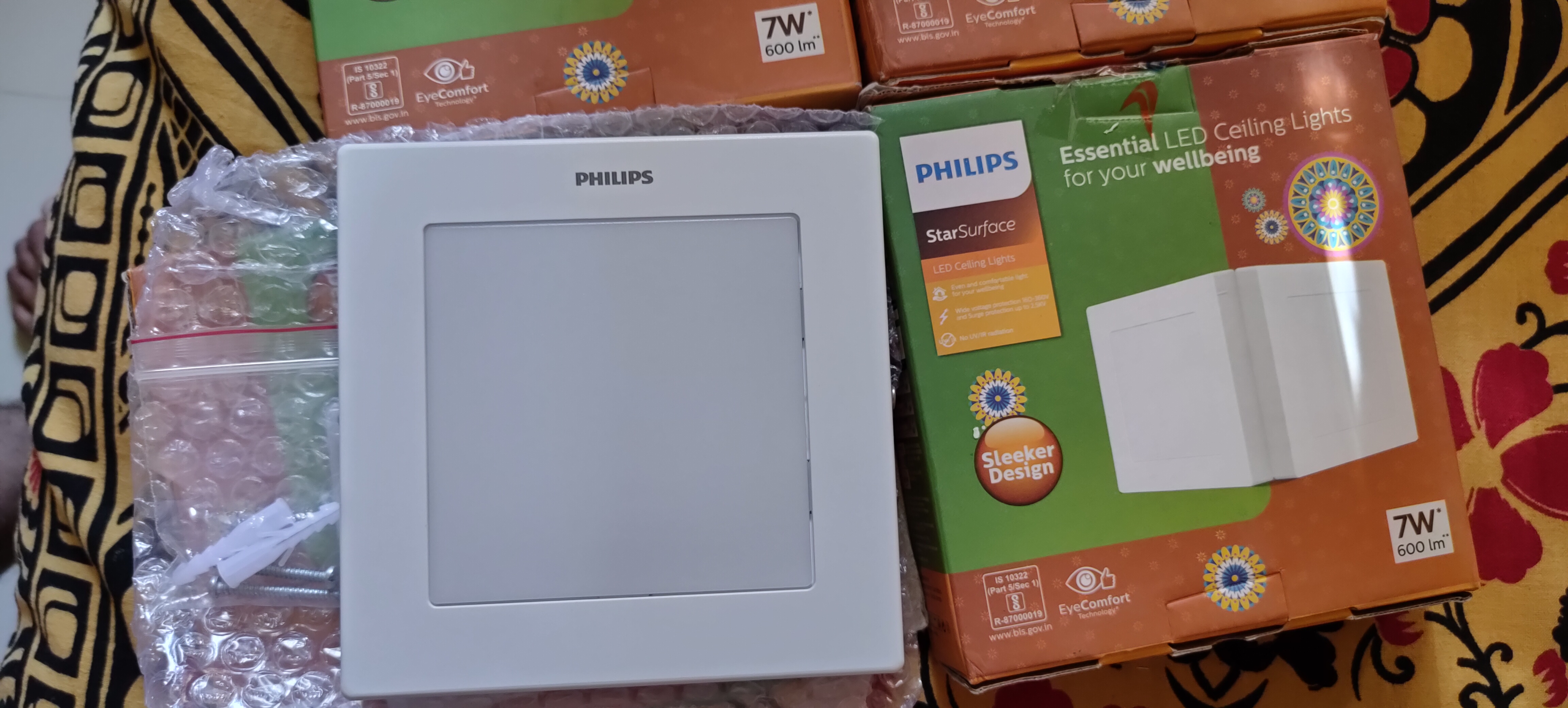 Buy Philips 7W LED Square Star Surface Warm White Flush Mount Ceiling