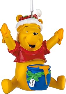 Hallmark Décoration Winnie l'ourson, décoration d'arbre Winnie l'ourson, décoration à Suspendre, décoration à Suspendre, Cadeaux de Noël
