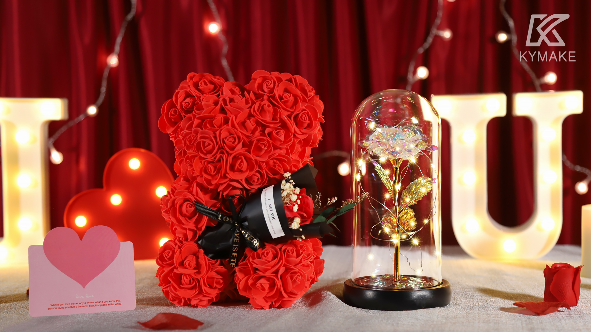 Watch Valentines Day Gifts for Her,Flower Rose Bear on Amazon Live