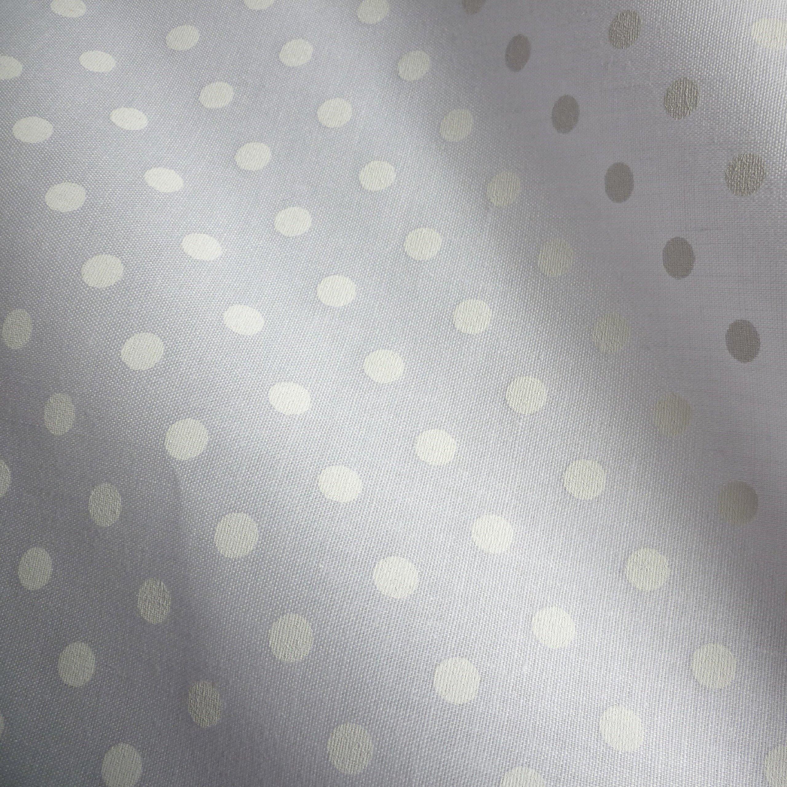 Nortex Mill White Polycotton Fabric With Printed 5Mm Spot (Per Metre)