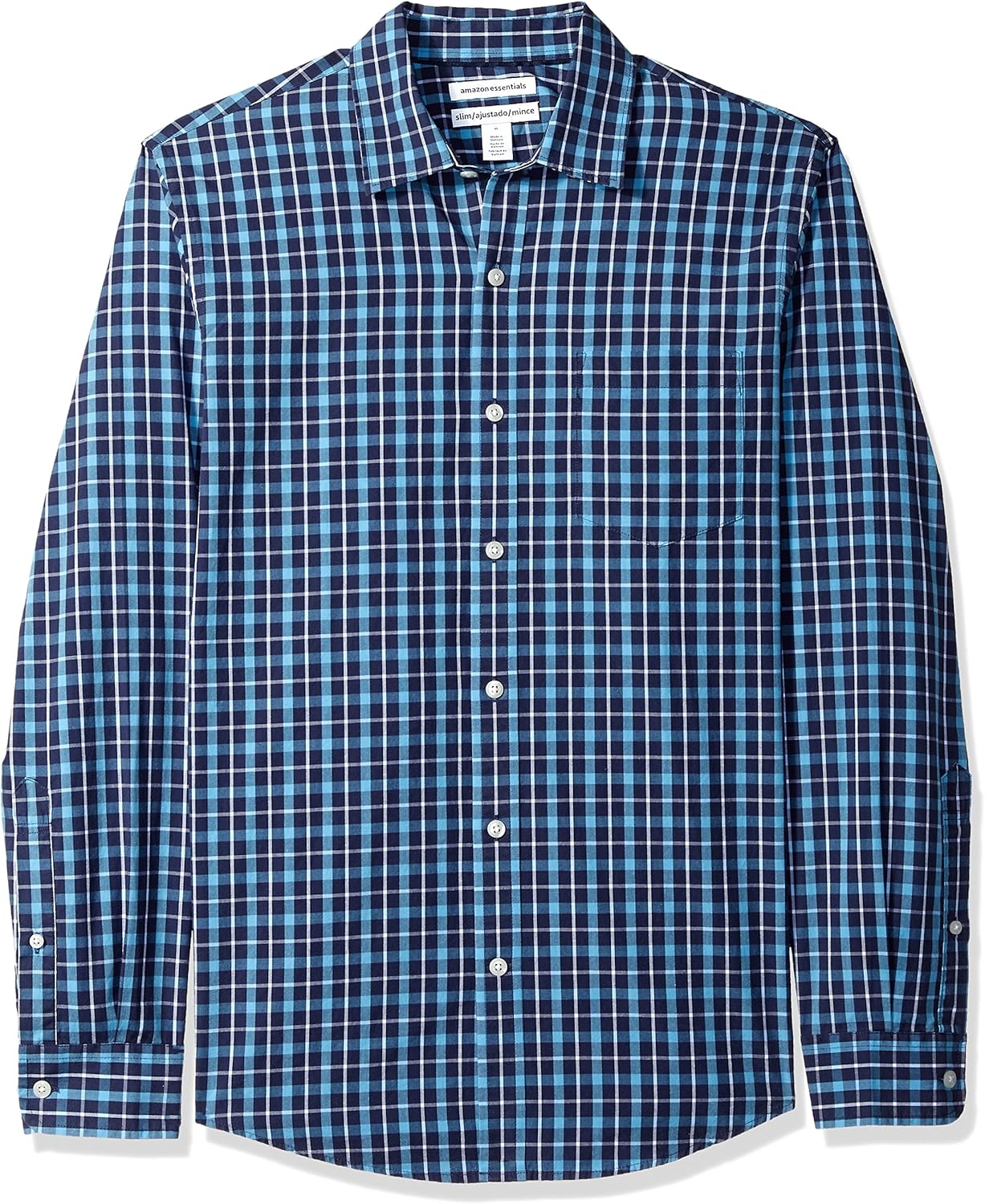 Estampado a Cuadros Azul Oscuro