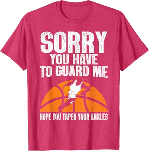 Miniatura 20 de Funny Basketball For Men Women Sports Game Basketball Player T-Shirt Black,Navy Blue,Asphalt Grey,Cranberry Red,Olive Green,Dark Heather