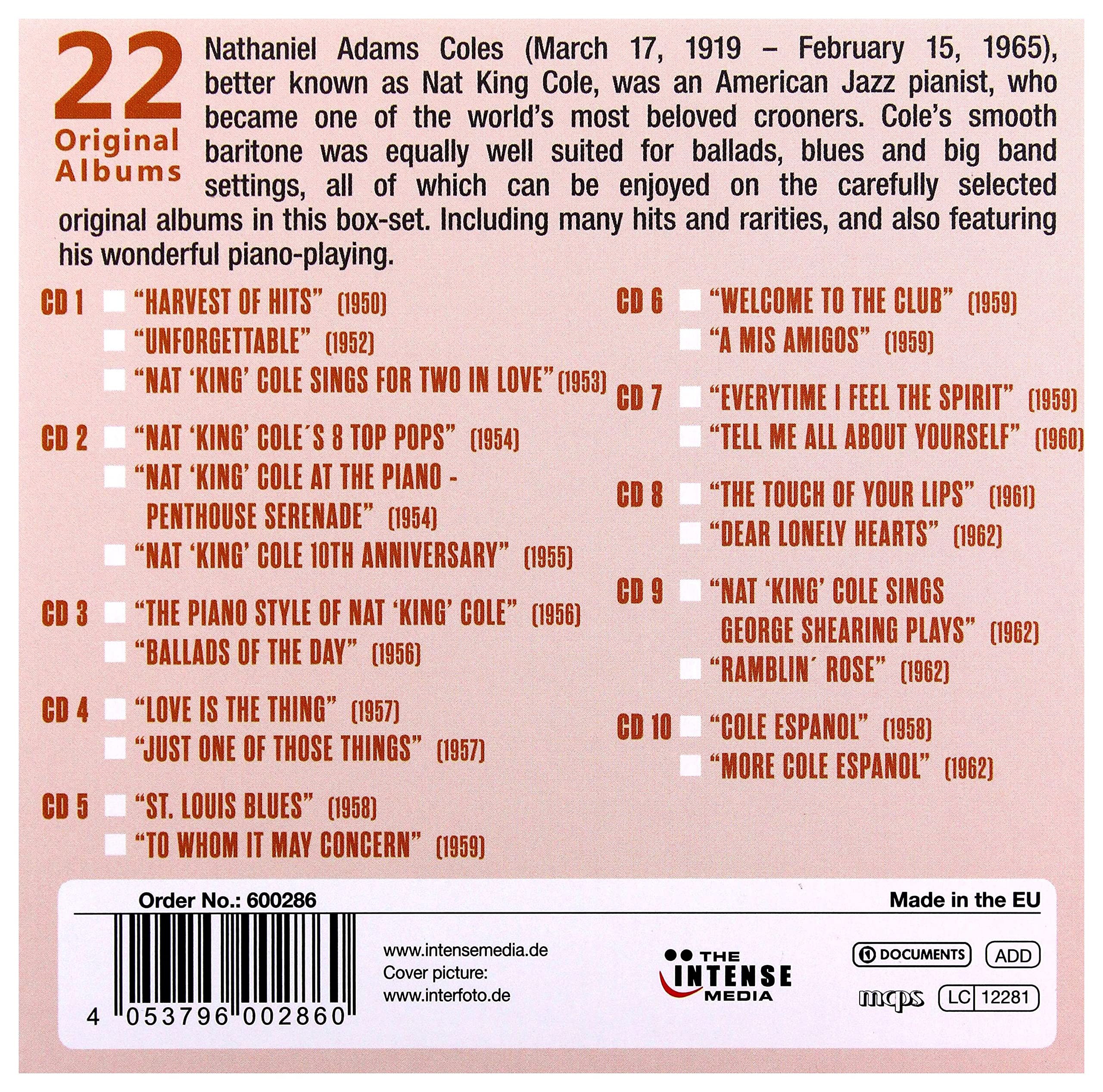 Nat King Cole 22 Original Albums