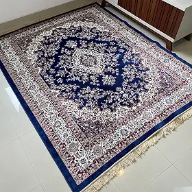 Tapete Sala 2,00x2,50 M Belga Persa Clássico Franja Luxo Medalhão Tabriz (Modelo 2)