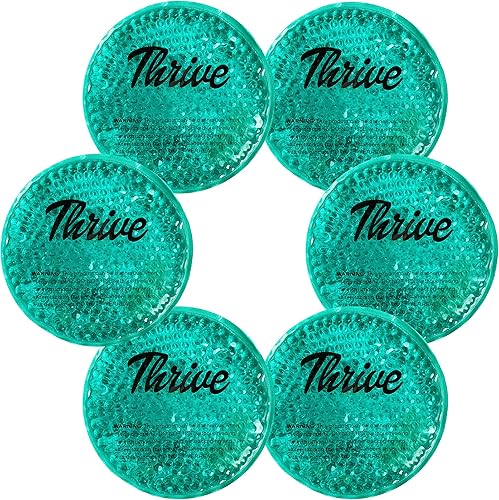 Miniatura 10 de Thrive Paquete de 6 bolsas de hielo redondas para bebidas calientes y frías paquete de 6  Paquete de hielo reutilizable con cuentas de gel con