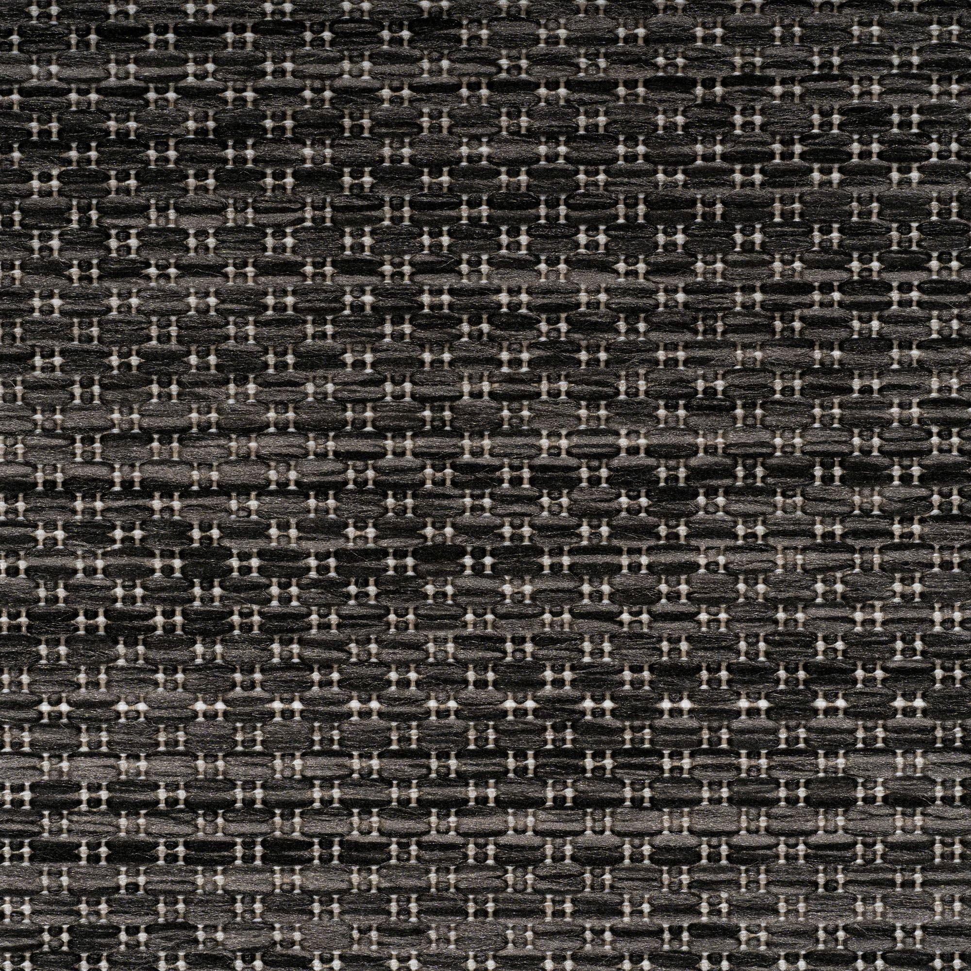 Carpetsale24 Tapis pour l'intérieur et l'extérieur - Résistant aux intempéries - 120 cm - Rond - Aspect sisal - Noir - Lavable - Imperméable - Facile d'entretien et tissé à plat - Idéal pour balcon