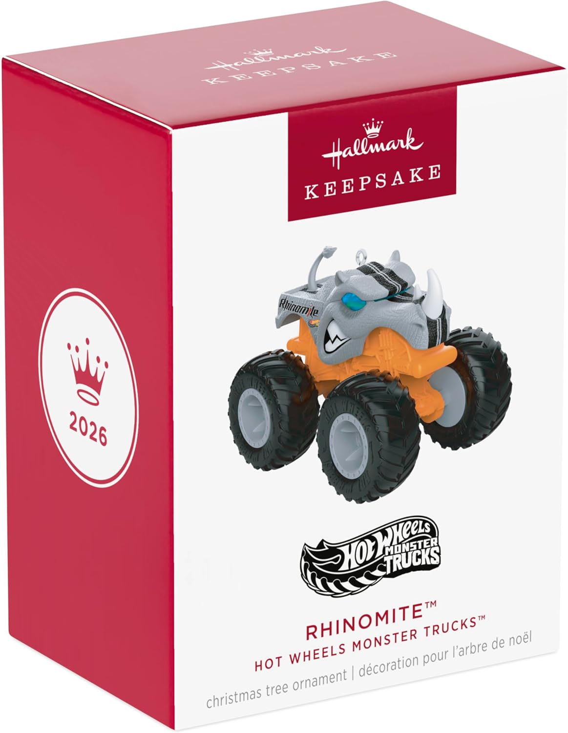 Hallmark Keepsake Hot Wheels Monster Trucks Christmas Ornament (Rhinomite)