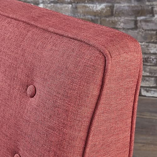 Miniatura 63 de GDFStudio Macedonia - Sillón reclinable de tela con respaldo copetudo, moderno Gris,azul (Muted Blue),Verde apagado/Espresso oscuro,Morado