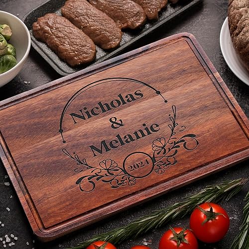 Miniatura 5 de Personalized Cutting Board, Christmas Gift, Wedding Present for Couple, Housewarming Gift for New Home, Custom Gift for Mom Dad, Unique Keepsake for