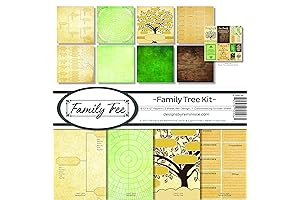 Reminisce Complete Scrapbook Kit for Family Tree with 12x12-Inch Sheets