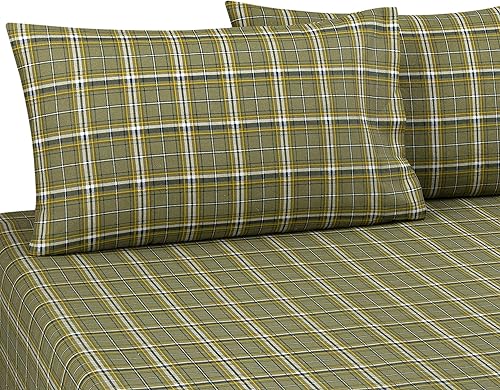 Miniatura 10 de DELANNA Juego de sábanas de franela 100% algodón (individual, gris)