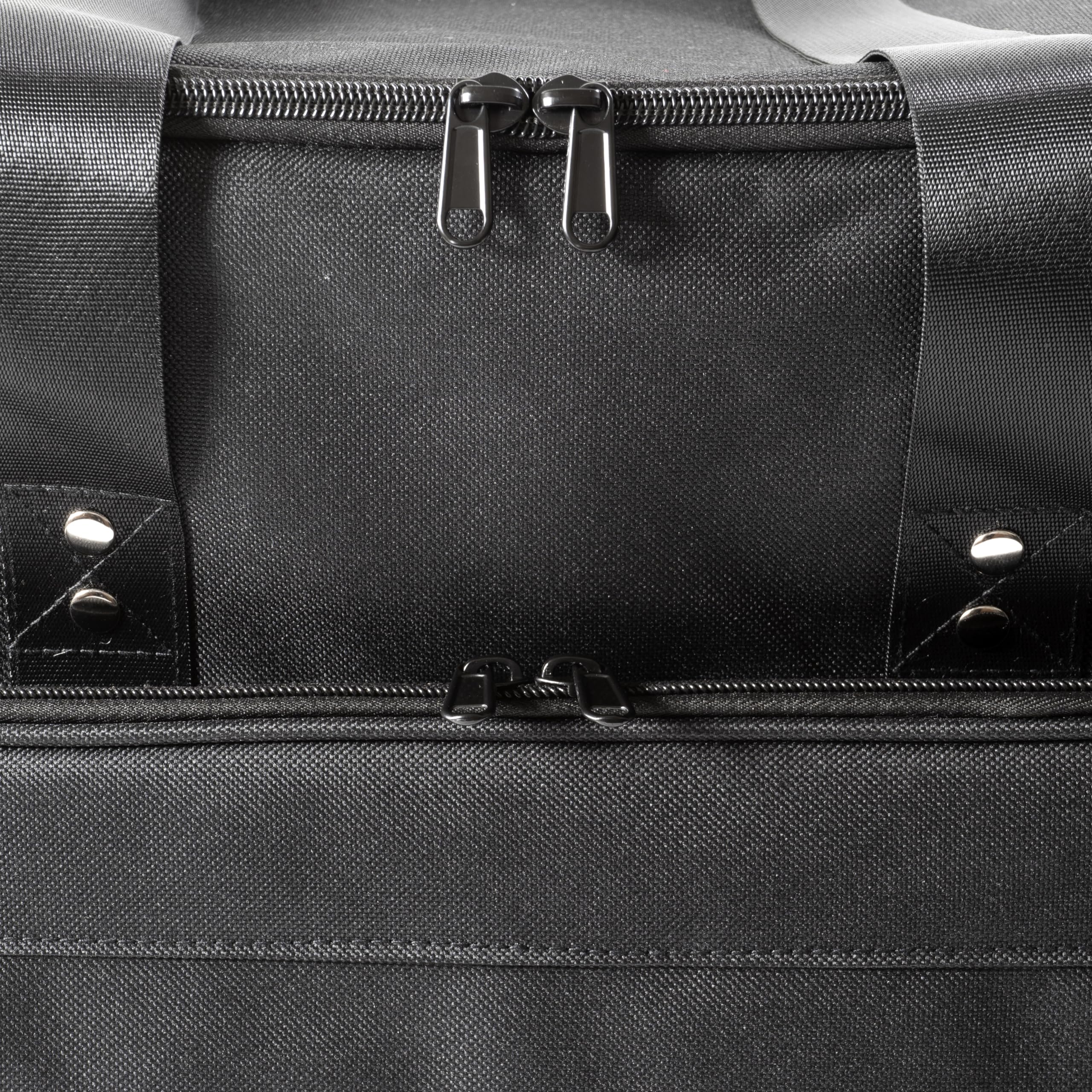 Bolsa de transporte de discos de vinilo para álbumes de 12 pulgadas o LPs, estuche de almacenamiento de viaje con divisores para hasta 60 discos de colección