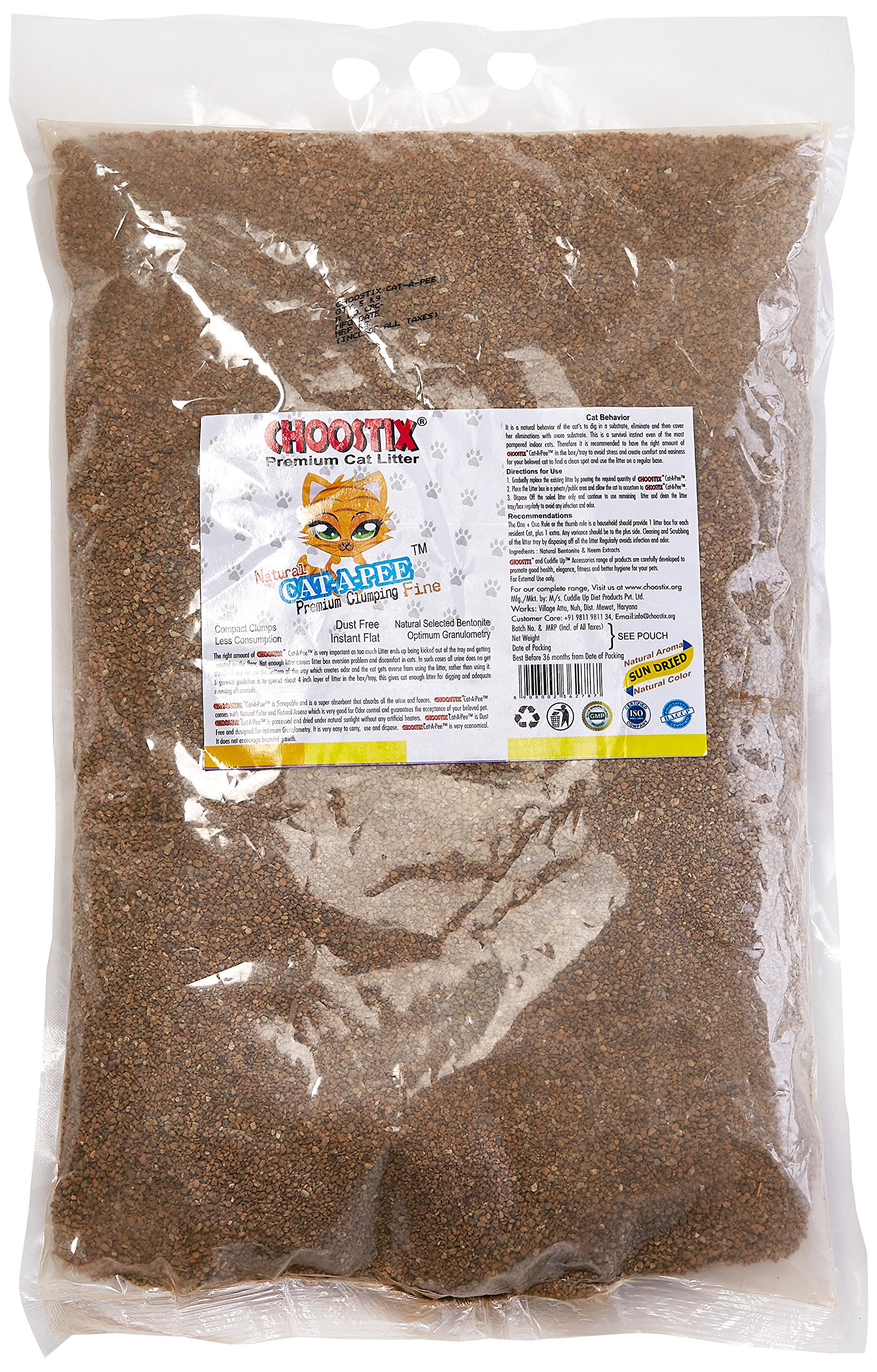 Choostix Cat A Pee Natural Cat Litter, 5 kg (B01ITOGN5E) Amazon Price History, Amazon Price Tracker