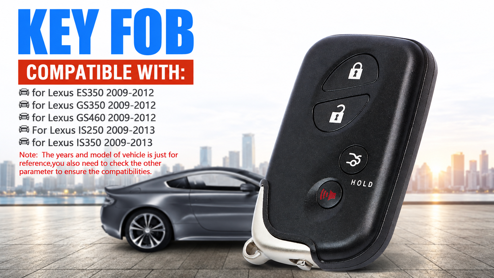 Amazon.com: Keymall Smart Key Fob Keyless Entry Remote Replacement