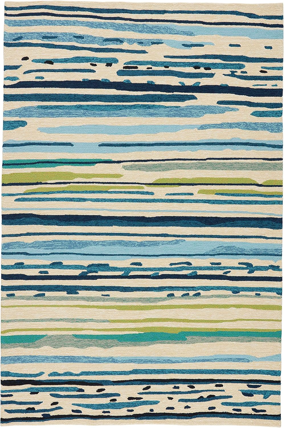 Jaipur Living, Outdoor 9x12 Large Area Rug, Striped Blue/Green Patio Rug