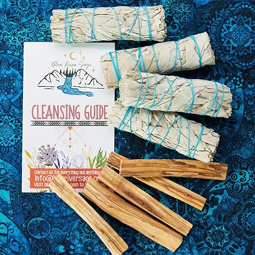 Miniatura 3 de 4 barras de salvia blanca + 5 palitos de Palo Santo de Perú ~ para manchas, limpieza de humo, hogar u oficina, uso espiritual, meditación