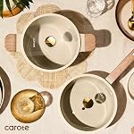 CAROTE 22Pcs Pots and Pans Set Non stick, Ceramic Cookware Set, Non-toxic Kitchen Cooking Set, PFAS and PFOA Free
