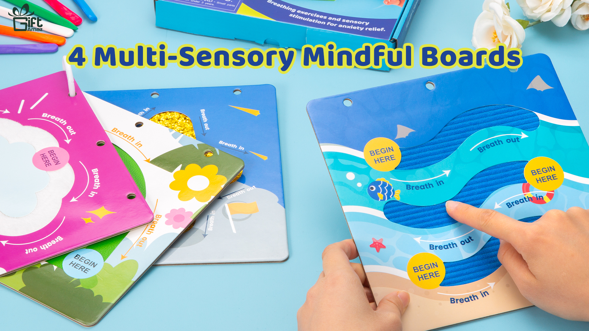 Amazon.com: GiftAmaz Multi-Sensory Mindful Maze Boards, Textured