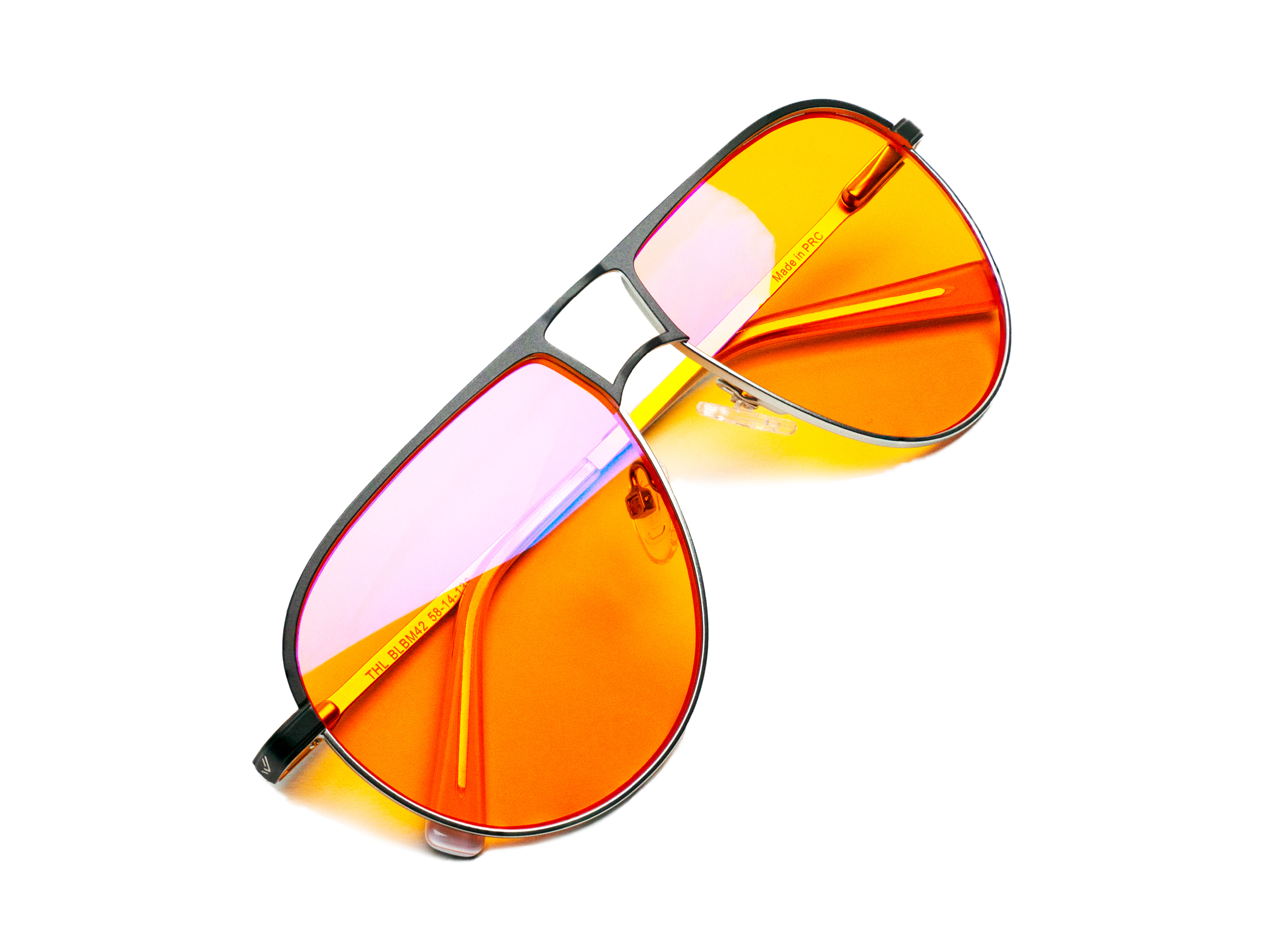 Amazon.com: Orange Aviator Blue Light Blocking Glasses for Better