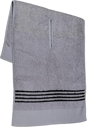 La Toalla del Tour  Toalla Grande de Terry para Caddy de Golf, Absorbente 19" x 44", Corte Central, Perfecto Accesorio para Colgar en Carro de Golf