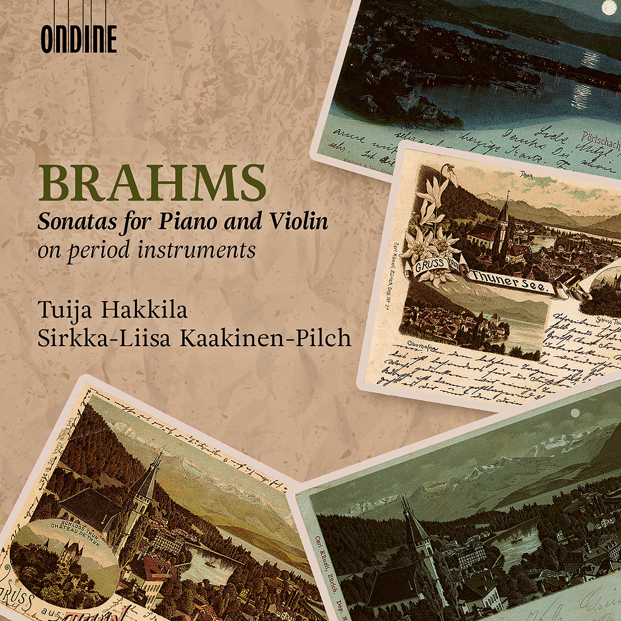 Johannes Brahms: Sonatas for Piano and Violin (on period instruments)