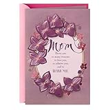 Hallmark Mahogany Valentines Day Card for Mom (Flower Wreath)