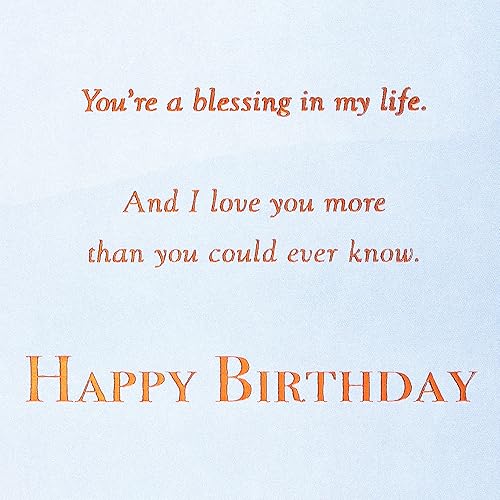 Miniatura 4 de American Greetings Tarjeta de cumpleaños religiosa para hijo (Bendición en mi vida)