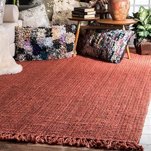 nuLOOM Natura Collection - Alfombra de fibras de yute con nudo grueso.