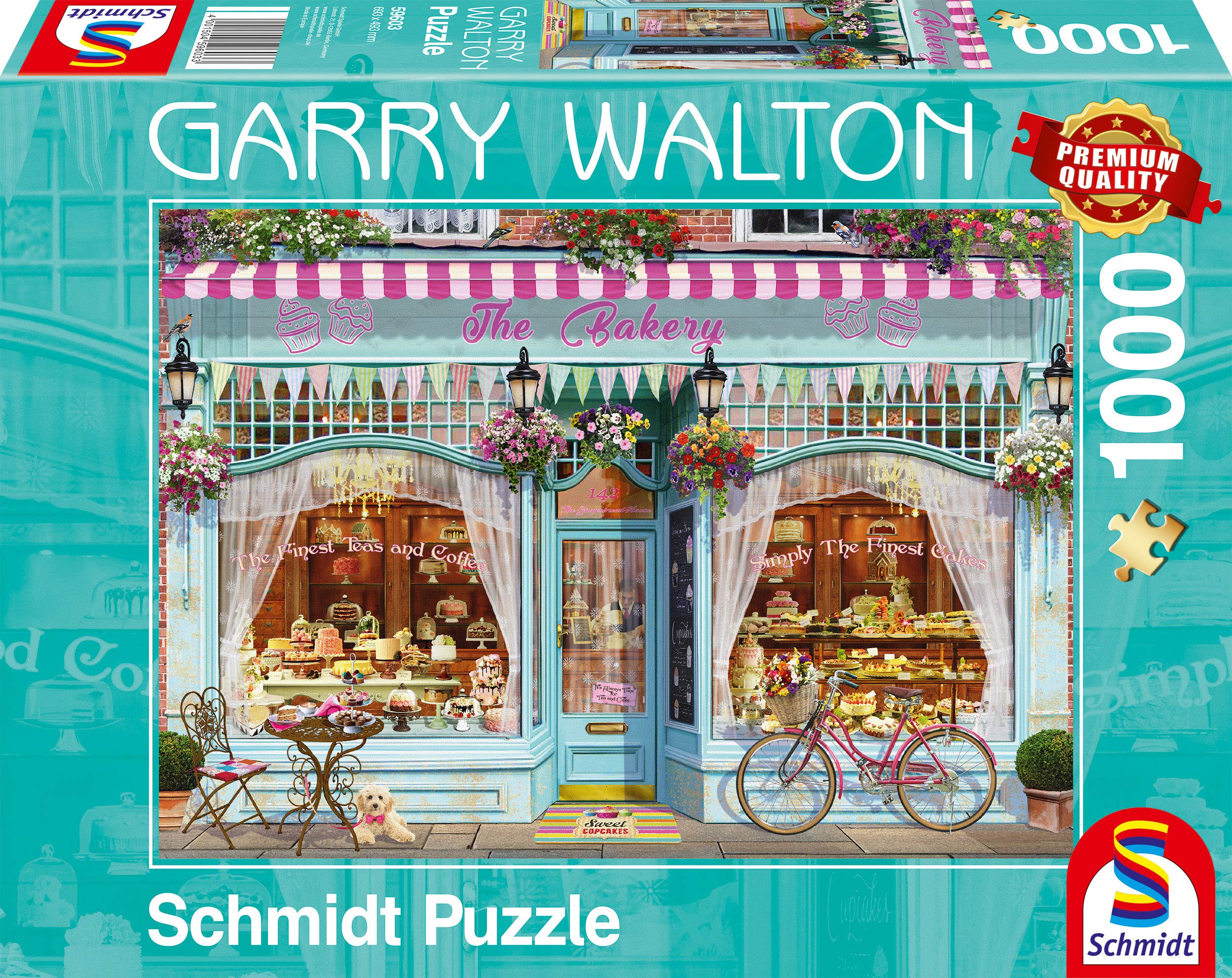 Schmidt Spiele 59603 Garry Walton, Bäckerei, 1000 Teile Puzzle, Bunt