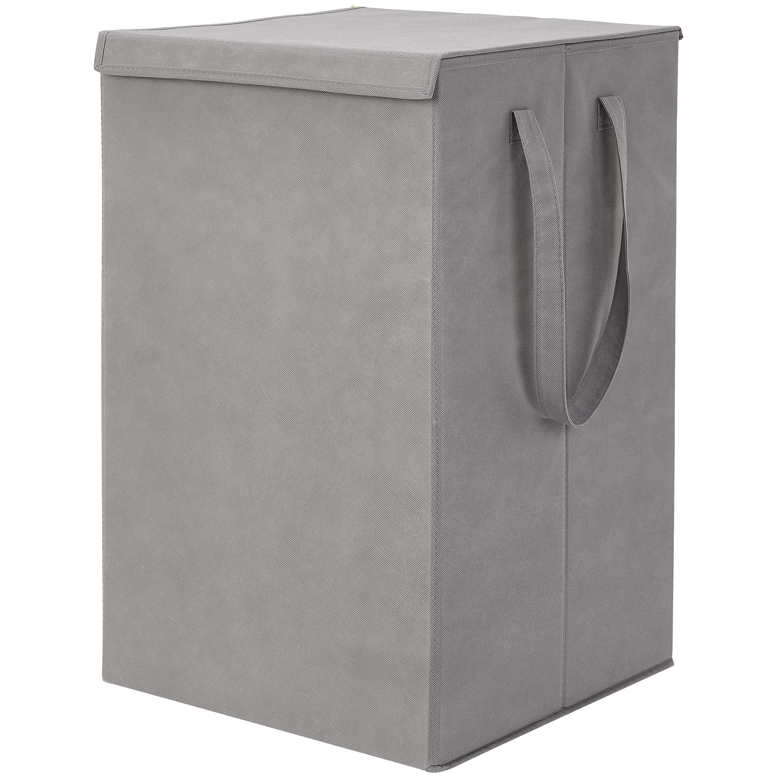 Amazon Brand - Solimo Fabric Foldable Laundry Organiser, Grey-image-22