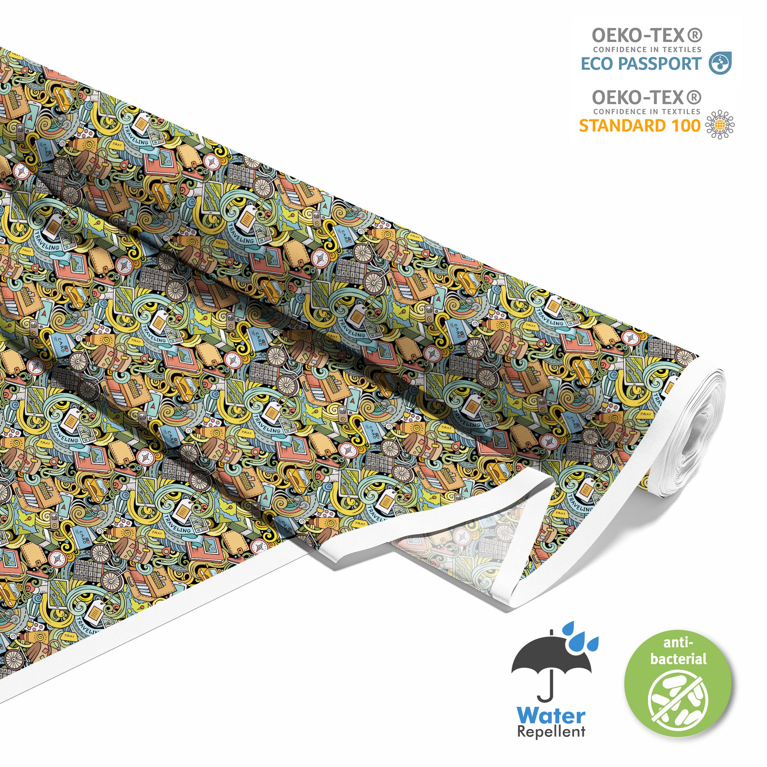 HEKO PANELS Oxford Wasserdichter Stoff - Meterware Canvas Polyester Zum Nähen, Möbel, Deko, Handwerken - Wasserabweisend, Blickdicht - Für Reisen - 5 Meter 155 x 500 cm