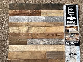 Authentic American Barnwood - 100% Reclaimed Barn Wood Wall Planks, 36 i...