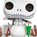 Hallmark Keepsake Christmas Ornament 2024, Disney Tim Burton's The Nightmare Before Christmas Jack Skellington Snowman Funko POP!, Gifts for Disney Fans