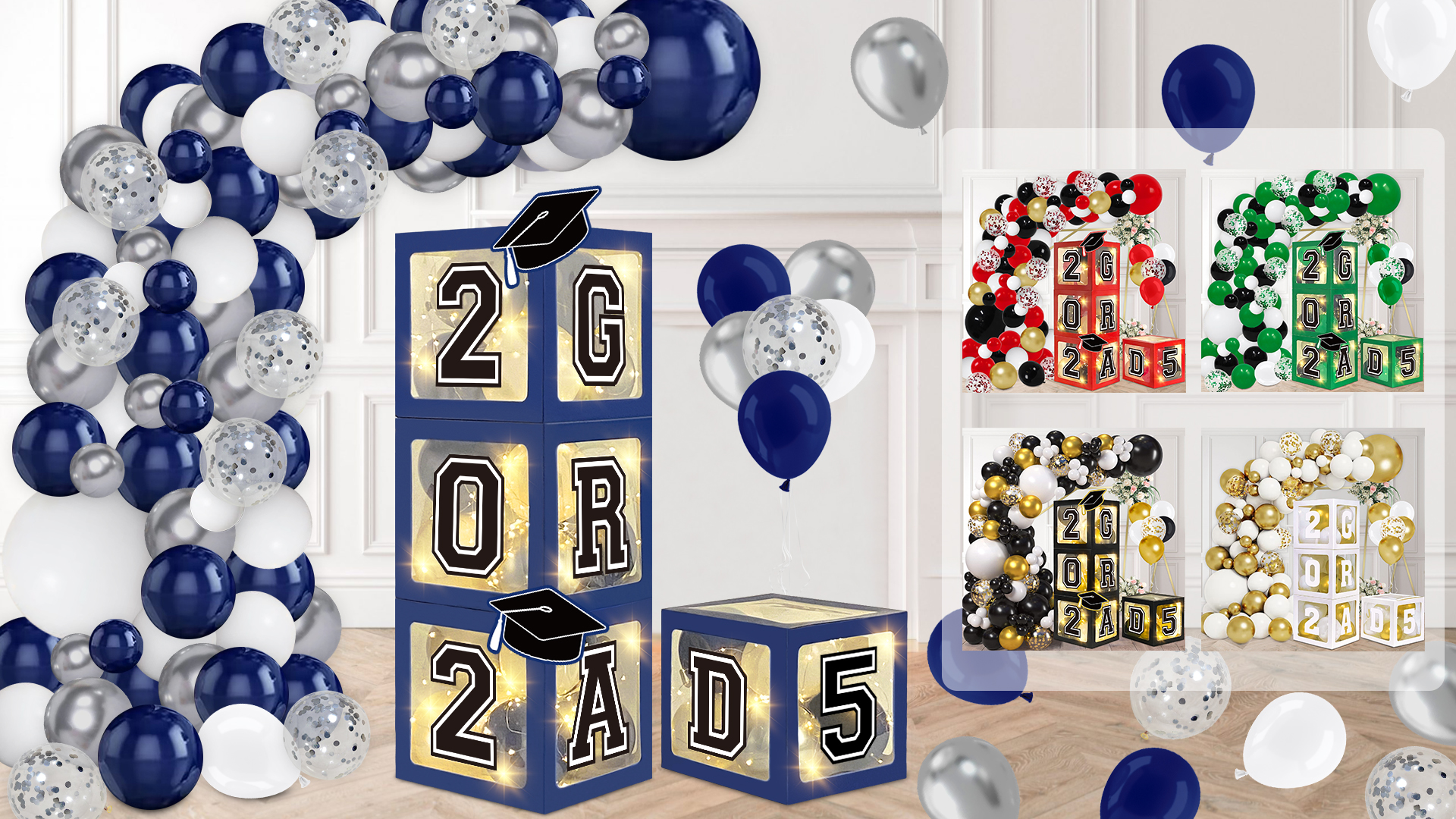 Amazon.com: DAZONGE Graduation Decorations 2025, Set of 4