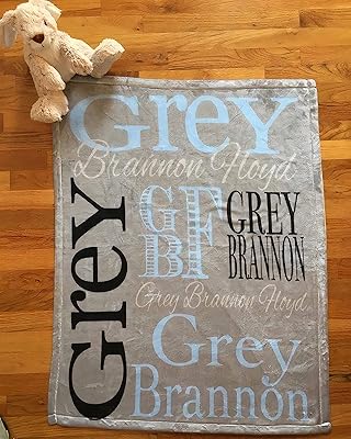 Personalized Baby Blankets for Girls and Boys with Name, Customized Gifts for Newborn Boys, Customized Newborn Girl or Newborn Boy, New Father, Name Baby Gift Blanket, Customized New Baby Gift Blanket