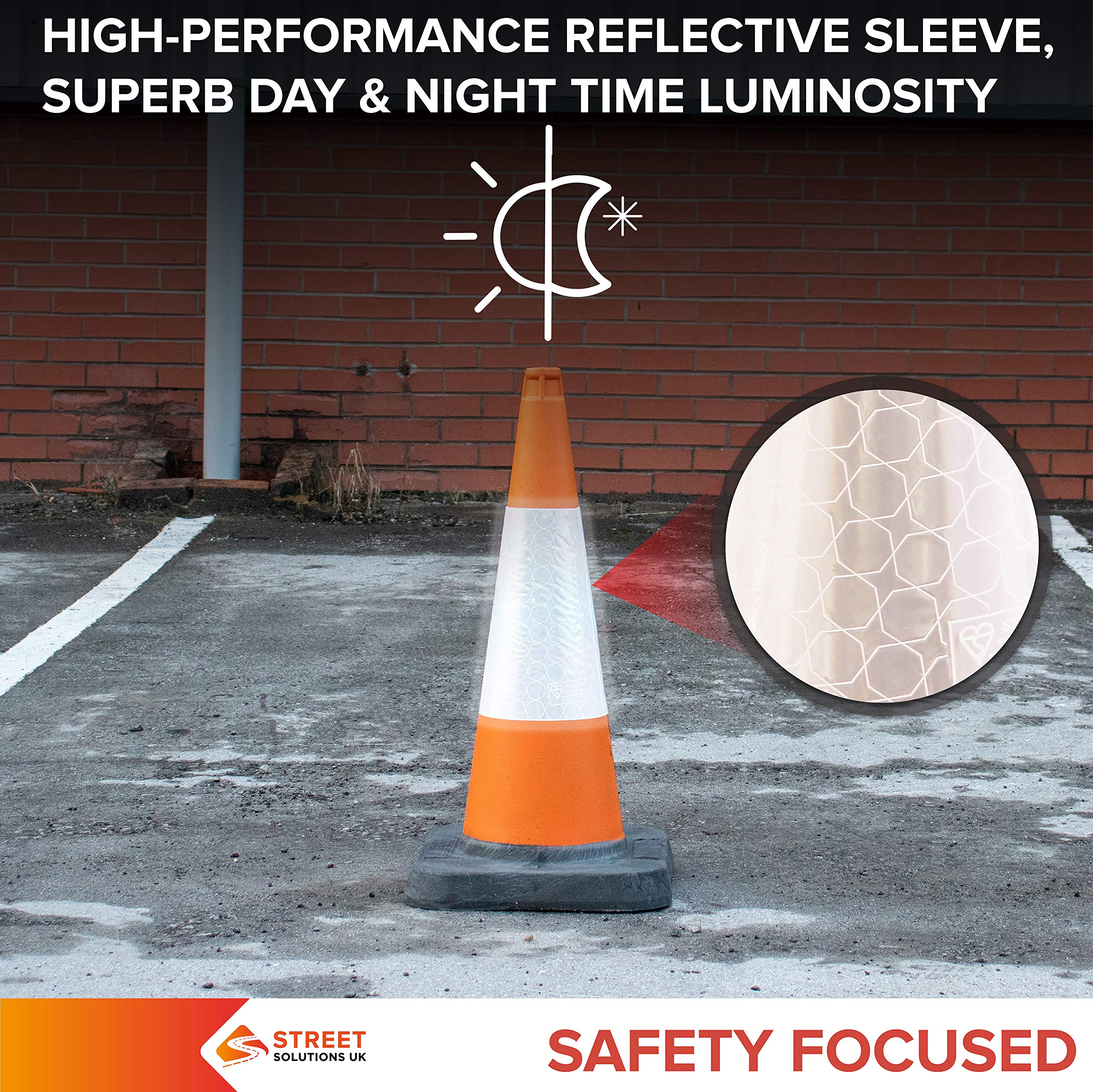 Buy 5 x 750mm Traffic Cones in Orange For Indoor And Outdoor Usage