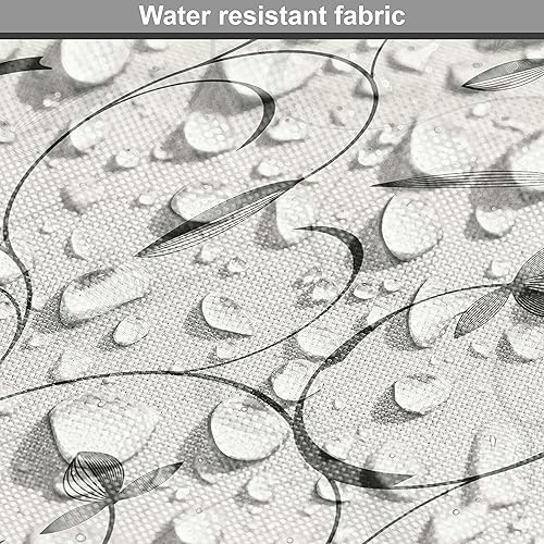 Vista 393 de Lunarable The Yard, tela azul real de The Yard, patrón de cerámica inspirado en el Medio Oriente estilo marroquí, estampado oriental, tela de satén