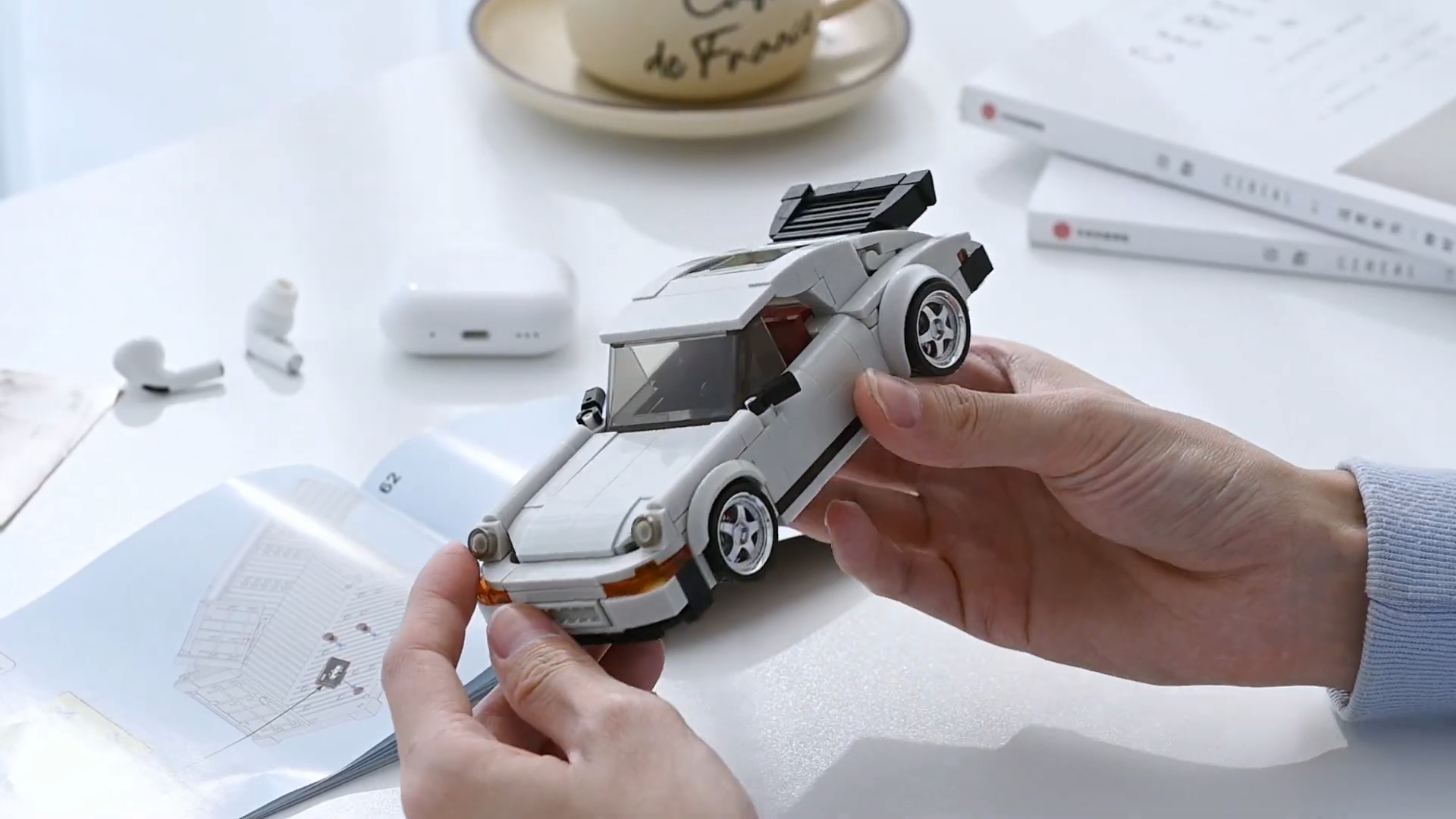 Watch Porshe 930 Car Building Blocks Kit 343 Bricks 1&32 Model on ...