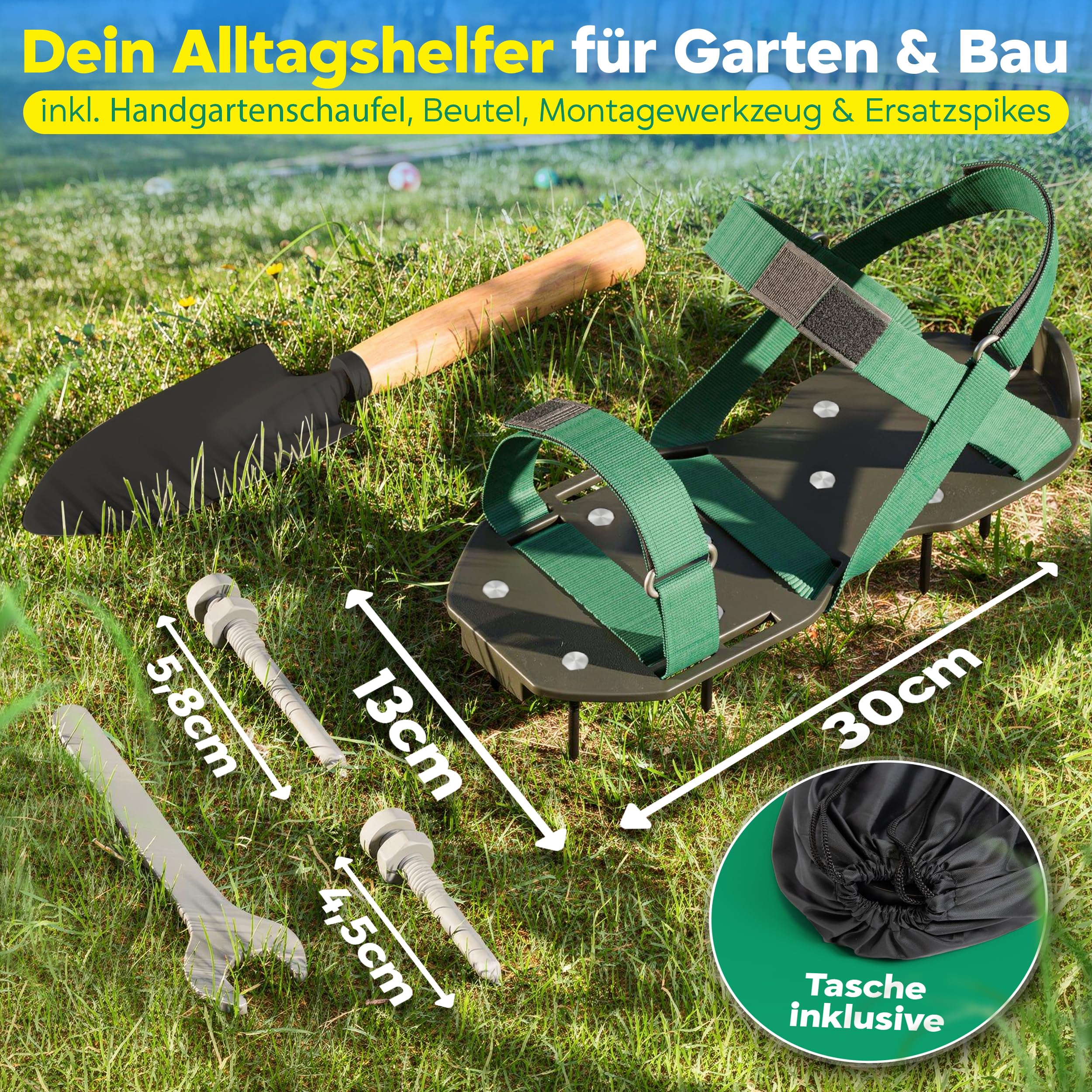 Caveon 2 Nagellängen, Inkl. Schaufel Beutel