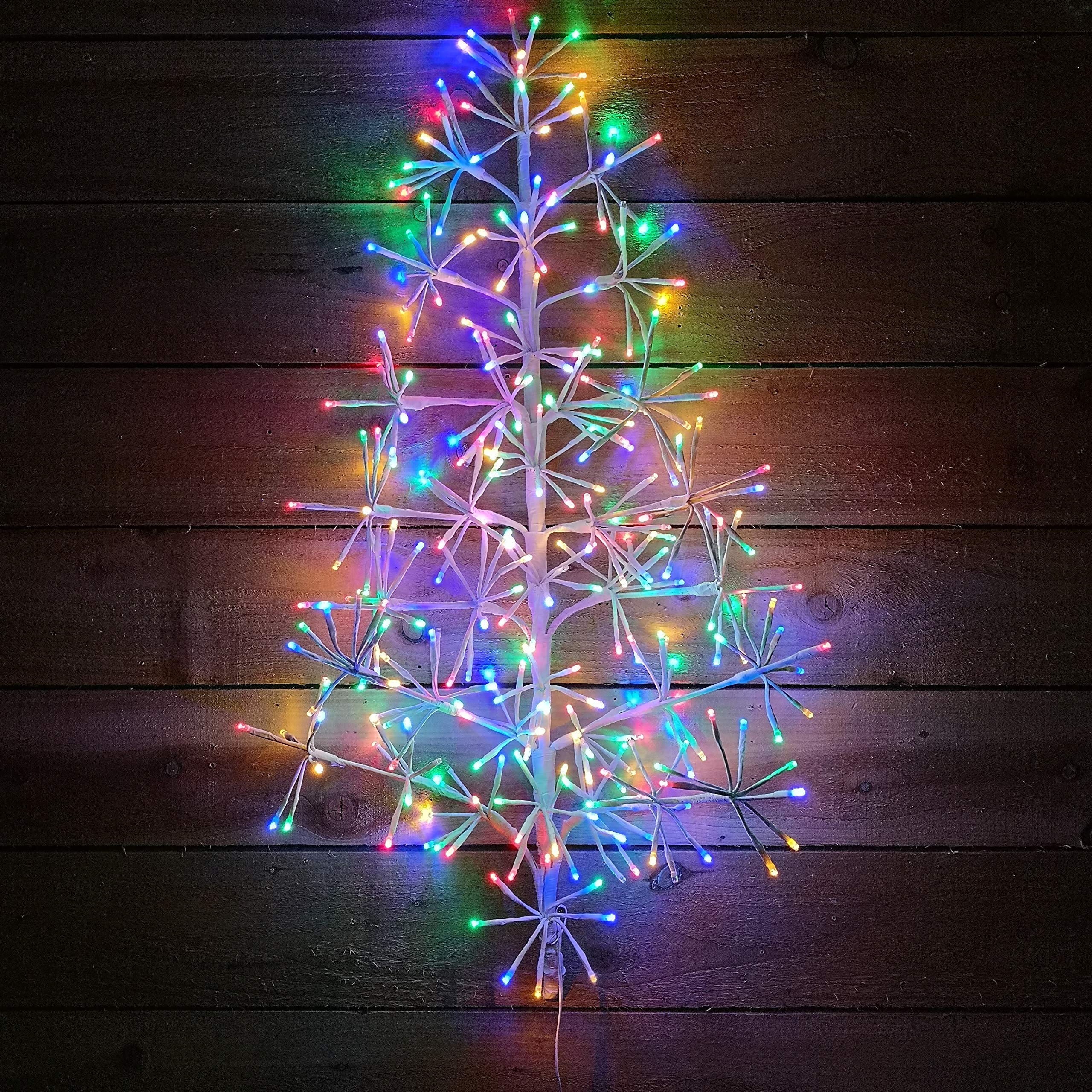 Premier Christmas 60cm Twinkling Starburst Tree - Multicoloured & Amber
