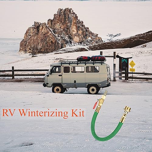 Miniatura 6 de Kit de invierno RV y adaptador de soplado de aspersor con válvula de apagado compresor de aire de conexión rápida enchufe de agua