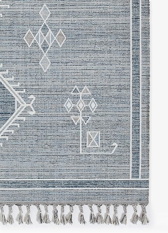 Momeni Rabat Moroccan Design Area Rug, Blue, 7'10 X 10'2